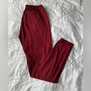 Deep Burgundy Leggings for Women